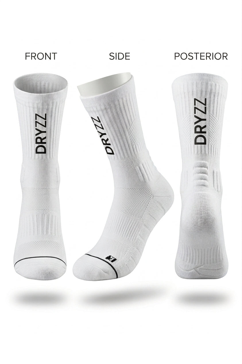 Dryzz Calcetín Running Crew White