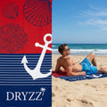 Dryzz Toalla XXL 180×180 — Microfibra para playa y suelo